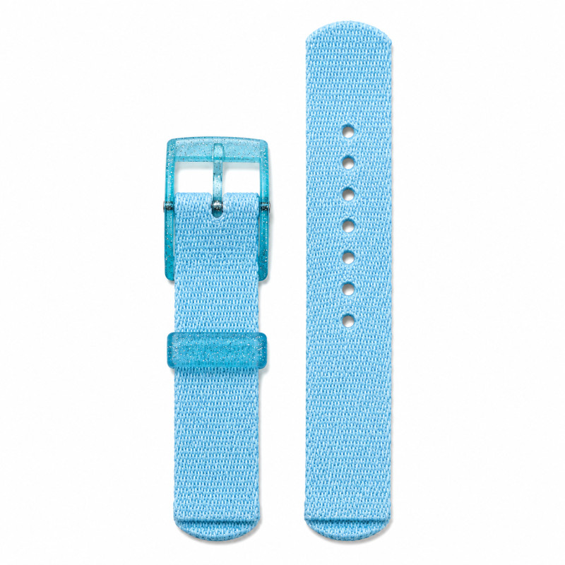 BRACELET MONTRE FLIK FLAK TISSU BLEU