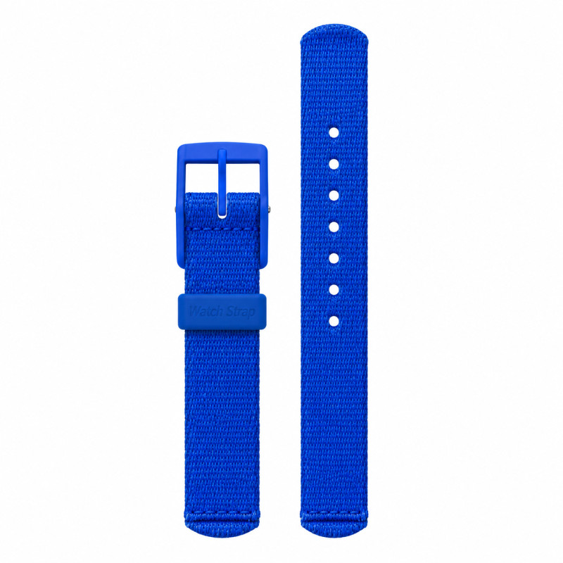 BRACELET MONTRE FLIK FLAK TISSUS BLEU