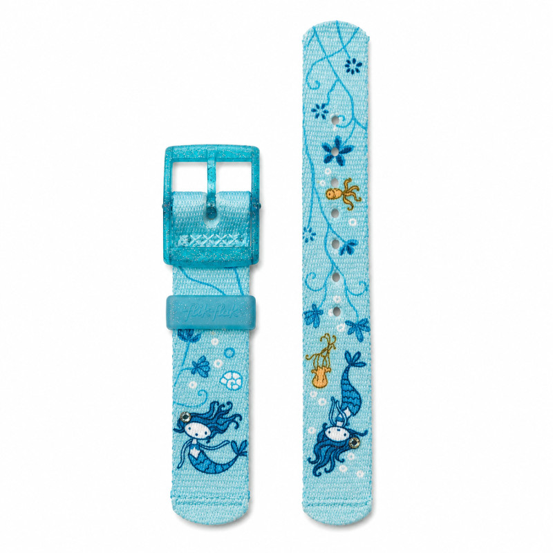 BRACELET MONTRE FLIK FLAK TISSU BLEU