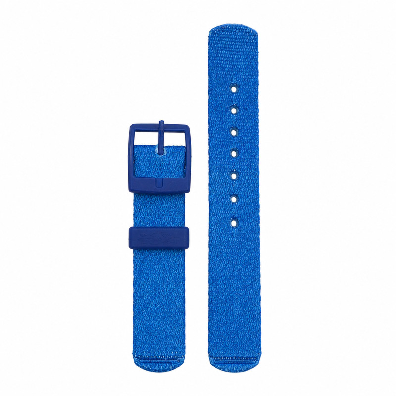 BRACELET MONTRE FLIK FLAK TISSUS BLEU