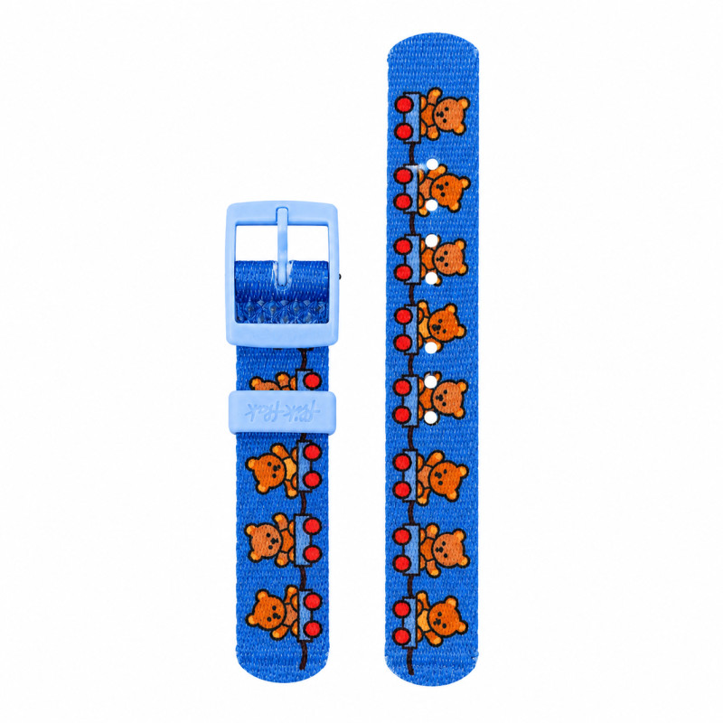 BRACELET MONTRE FLIK FLAK TISSUS BLEU