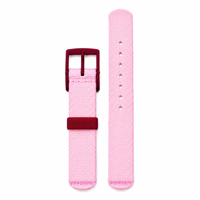 BRACELET MONTRE FLIK FLAK TISSU ROSE