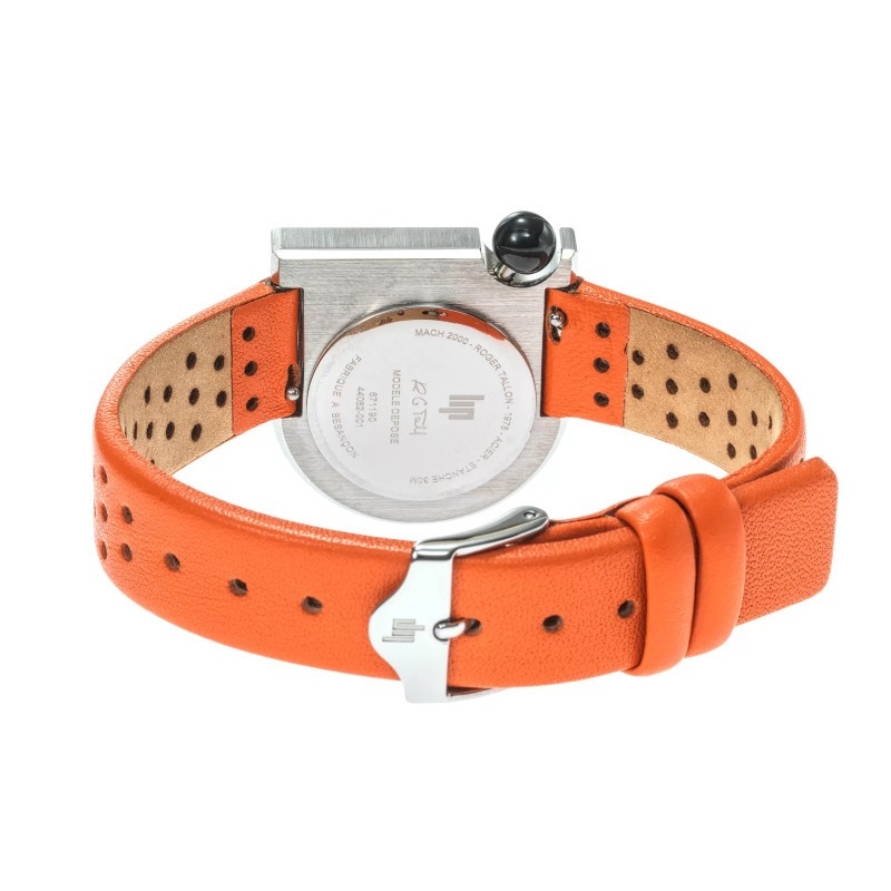Montre Lip Collection Mach 2000 Mini Moon Bracelet cuir orange