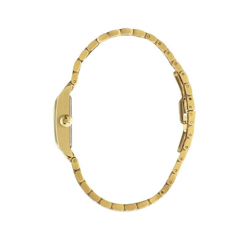 Packshot : Montre analogique LIP Churchill C18 bracelet en acier doré
