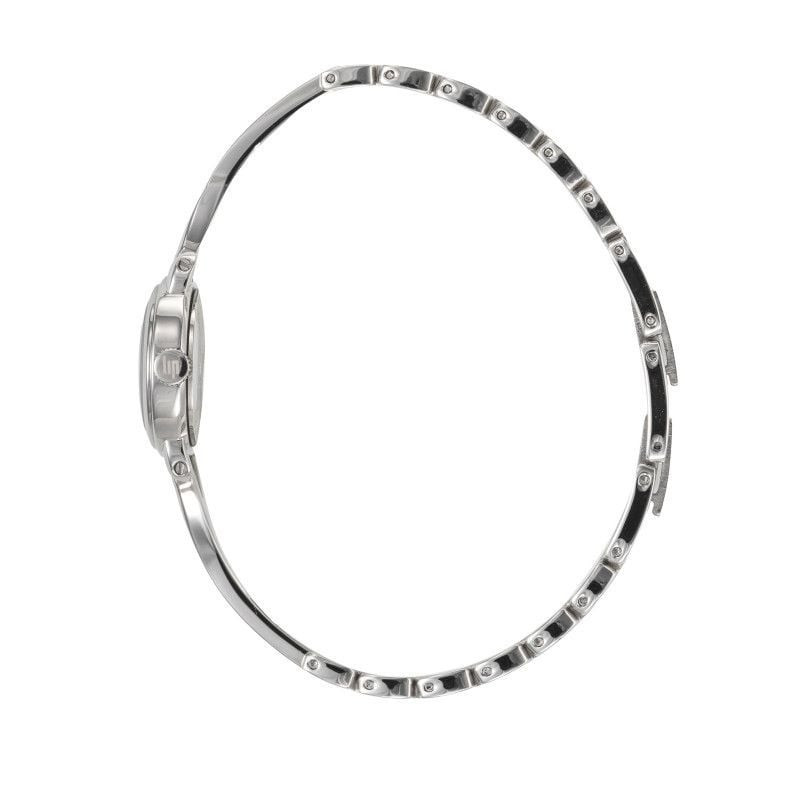 Packshot de la montre analogique LIP Henriette bracelet en métal argenté.