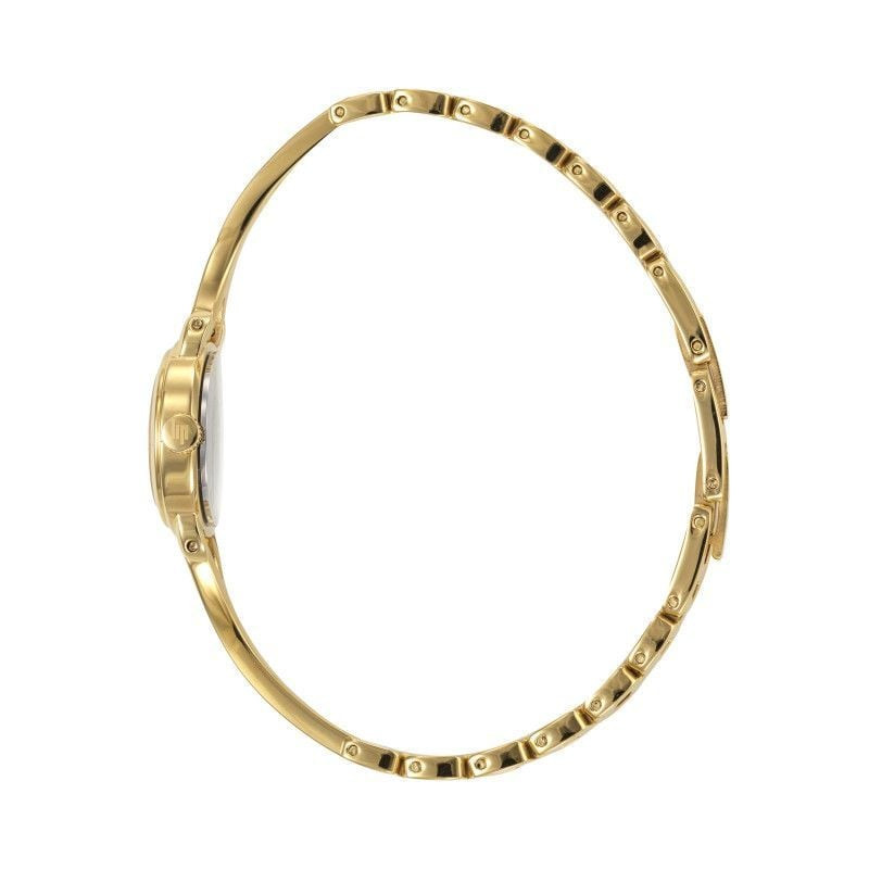 Packshot de la Montre femme quartz LIP Henriette Semi Rigide bracelet en métal doré.