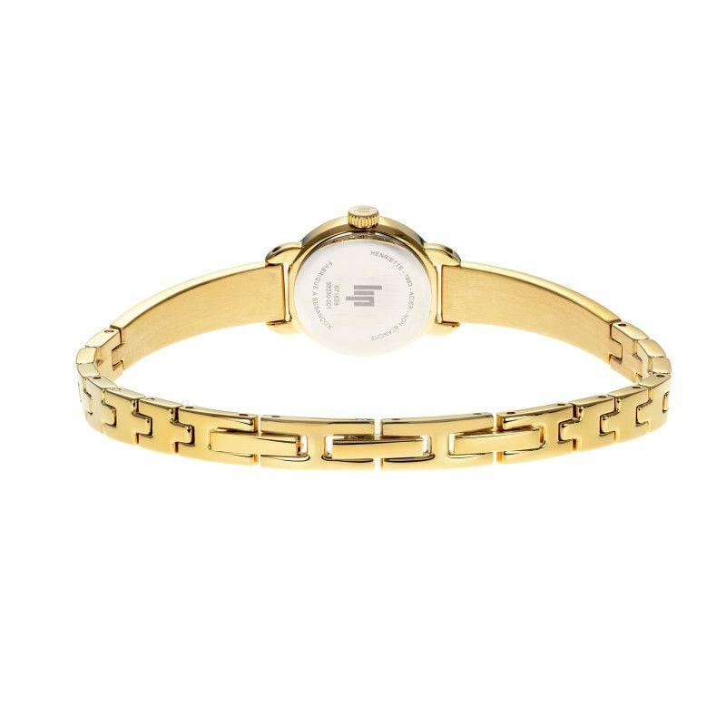 Montre analogique LIP Henriette bracelet en acier inoxydable doré, packshot