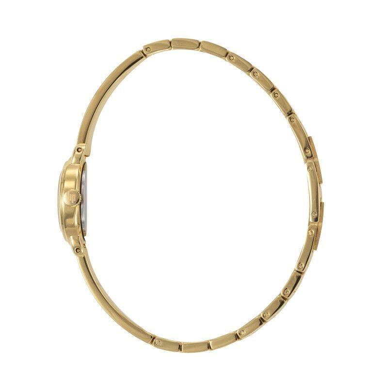 Packshot de la montre analogique LIP Henriette bracelet en acier inoxydable doré