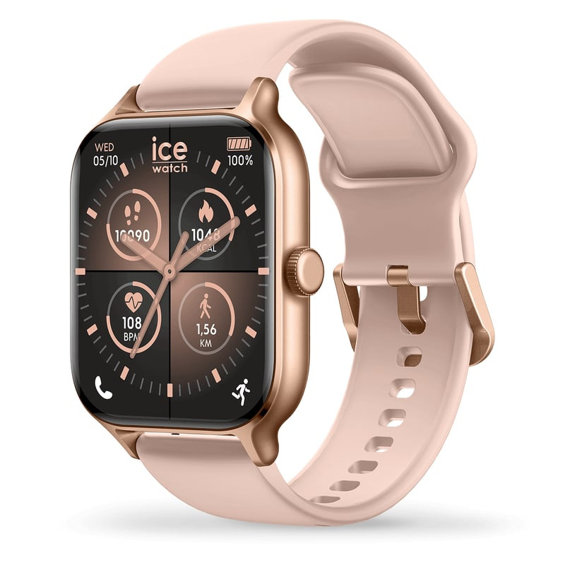 Montre connectée Ice-Watch 2062330 avec boîtier en or rose et bracelet en silicone rose