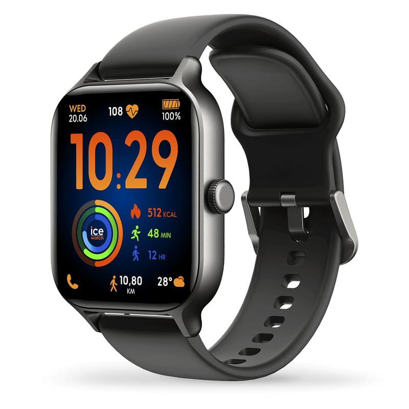 Packshot de la Montre Connectée ICE WATCH collection Smart Fit RD 3.0 bracelet silicone noir