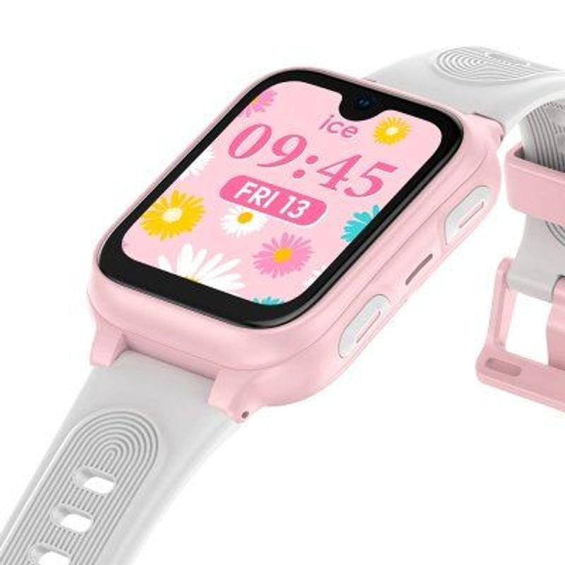Vue détaillée de la Montre Connectée ICE WATCH Collection Kids 4G 2.0 Bracelet Silicone Blanc pour e