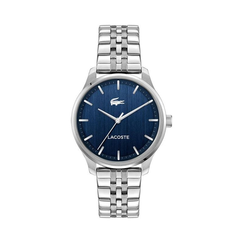 Packshot de la Montre Analogique LACOSTE Collection Lisbon bracelet acier maillons