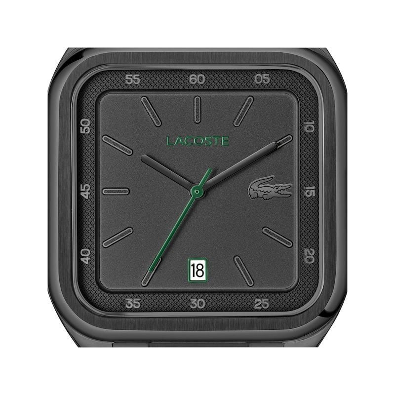 Gros plan sur le cadran de la Montre Analogique LACOSTE Collection Lacoste.12.12 Up bracelet acier n