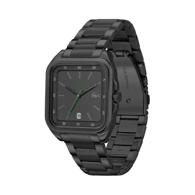 Packshot de la Montre Analogique LACOSTE Collection Lacoste.12.12 Up bracelet acier noir