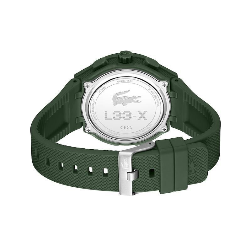 Packshot de la Montre Analogique et Digitale LACOSTE LC33 Bracelet Silicone Kaki