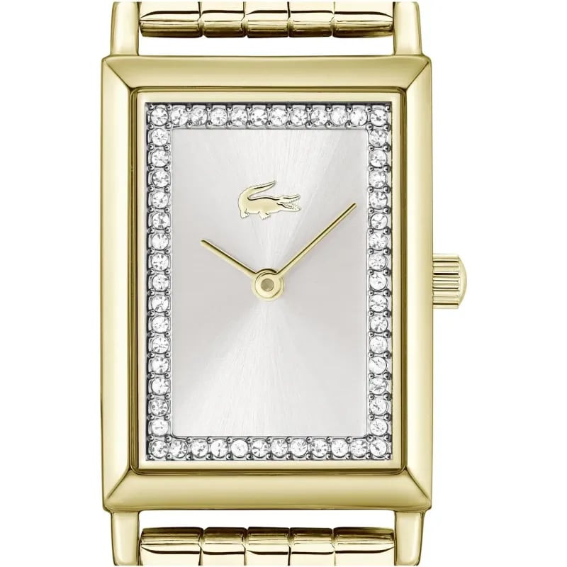 Montre Analogique LACOSTE Collection Catherine bracelet acier doré maillons : détail du bracelet dor