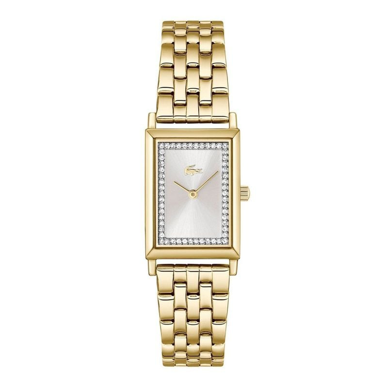 Packshot de la Montre Analogique LACOSTE Collection Catherine bracelet acier doré maillons