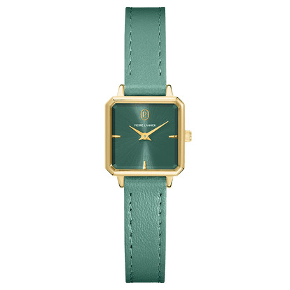 Montre Analogique PIERRE LANNIER Collection Léonor Bracelet Cuir Vert