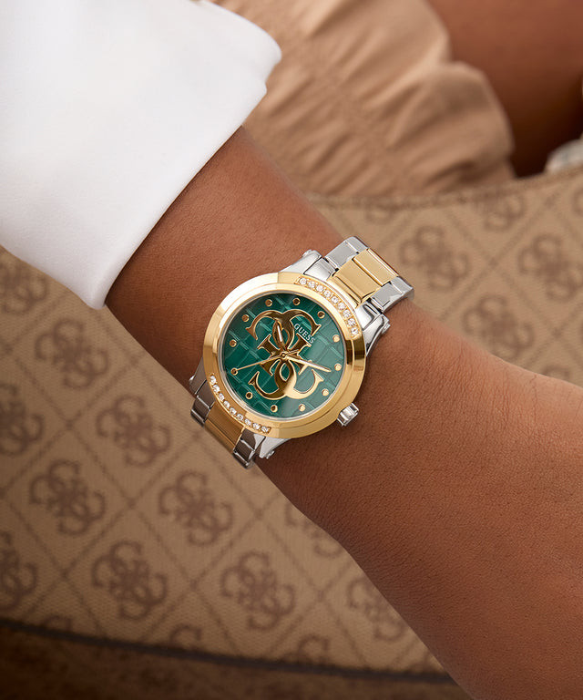 Montre Analogique GUESS collection Annette bracelet acier bicolore