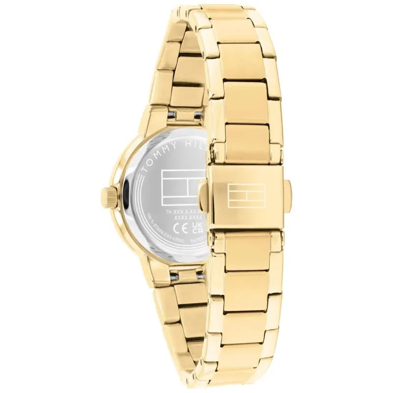 Détail de la Montre Analogique TOMMY HILFIGER Collection Printemps Été 2026 bracelet acier or