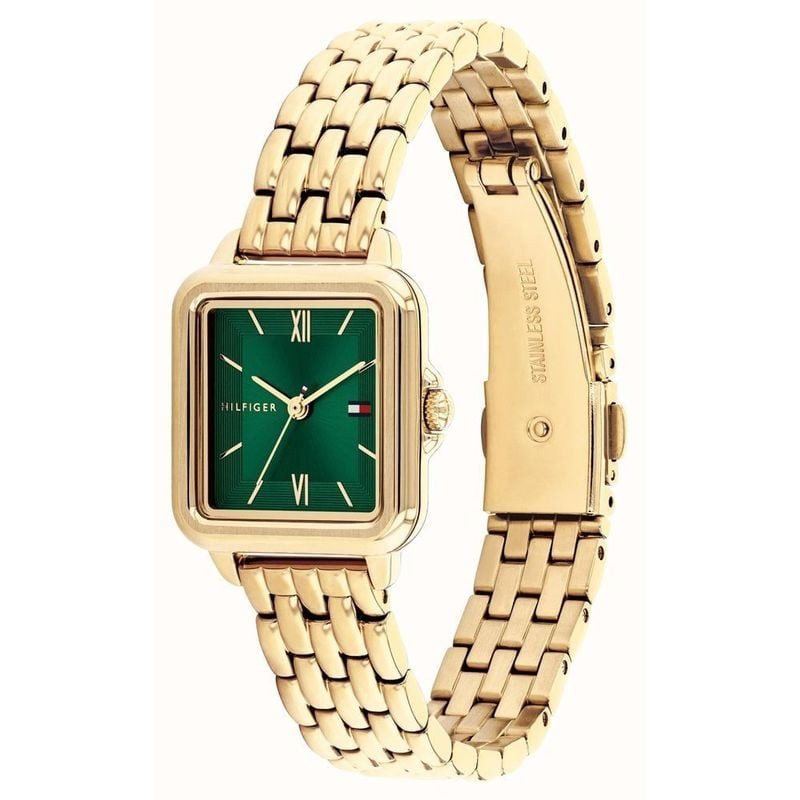 Montre Analogique TOMMY HILFIGER Collection Mia Bracelet Acier Or - packshot sur fond blanc.