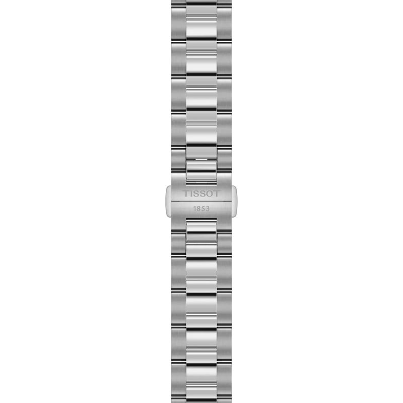 Montre Automatique TISSOT Collection Gentleman Bracelet acier gris - détail du bracelet
