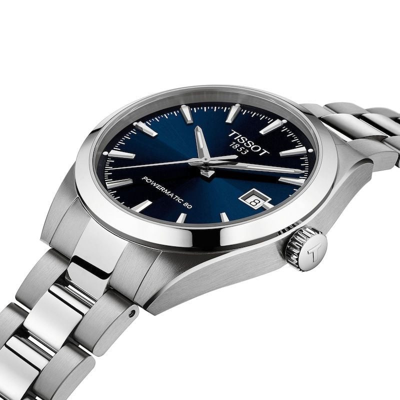 Packshot de la Montre Automatique TISSOT Collection Gentleman Bracelet acier gris