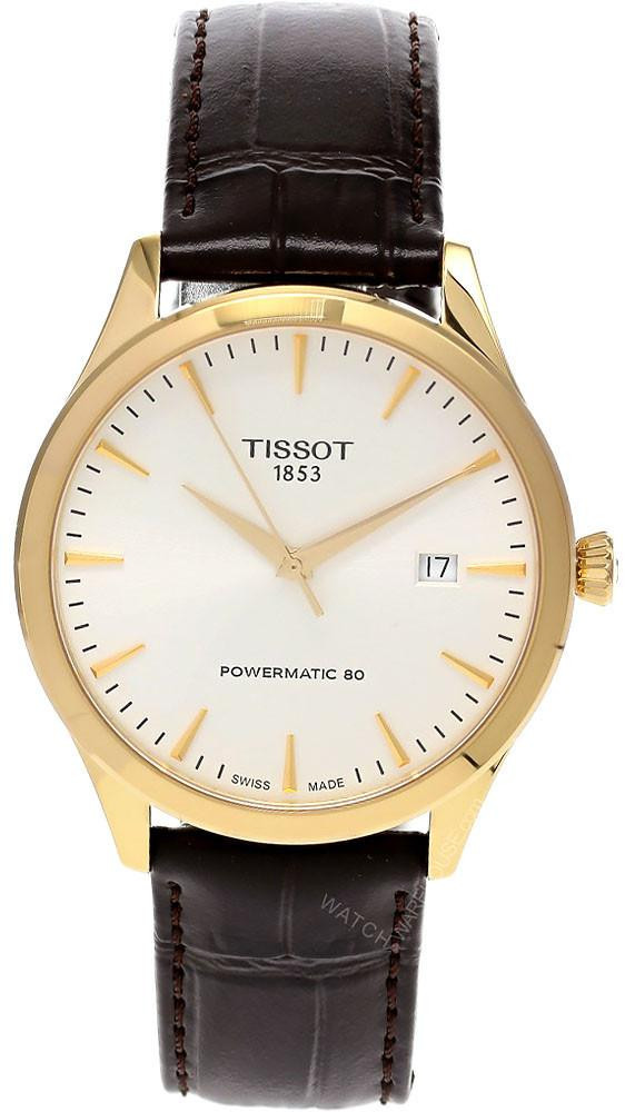 Montre Automatique TISSOT Collection Classic Dream Bracelet cuir marron