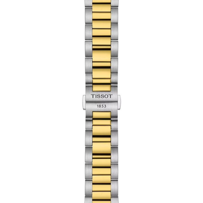 Montre Analogique TISSOT Collection PR 100 Chronographe bracelet Acier Bicolore, vue détaillée du ca