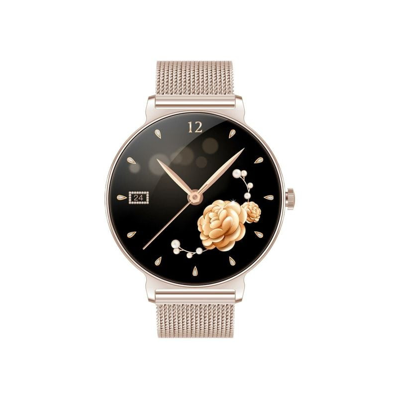 Dos de la montre connectée Smarty 2.0 Harmony SW114A avec capteur de fréquence cardiaque et contacts