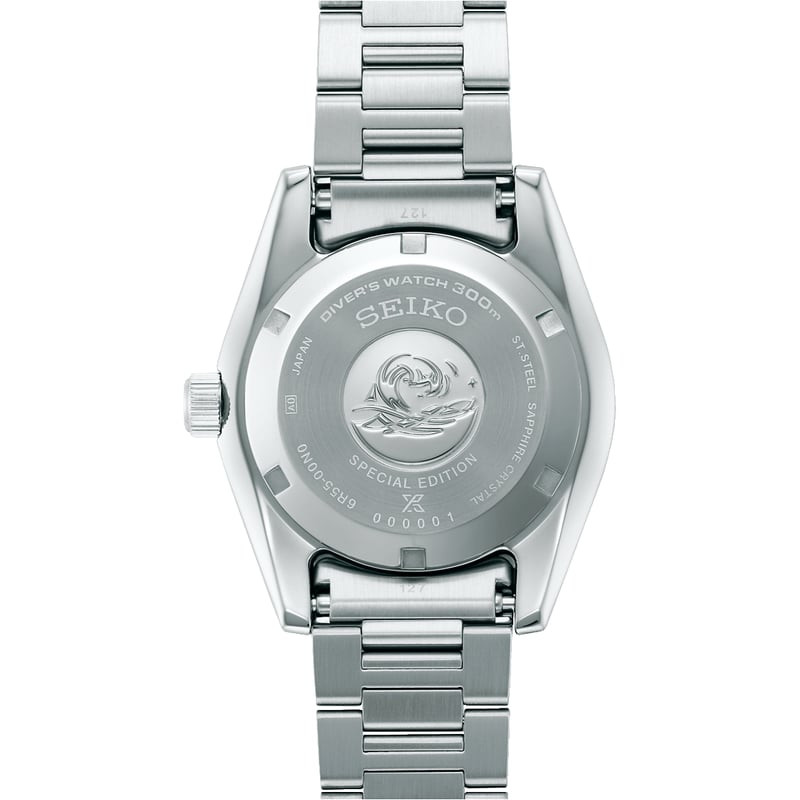 Détail : Montre Automatique Seiko collection Prospex PADI édition spéciale bracelet acier argent