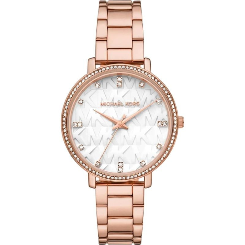 Packshot de la Montre Analogique MICHAEL KORS Collection Pyper bracelet acier or rose