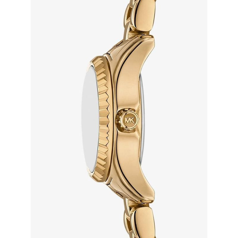 Packshot de la Montre Analogique Michael Kors Collection Mini Lexington bracelet acier doré