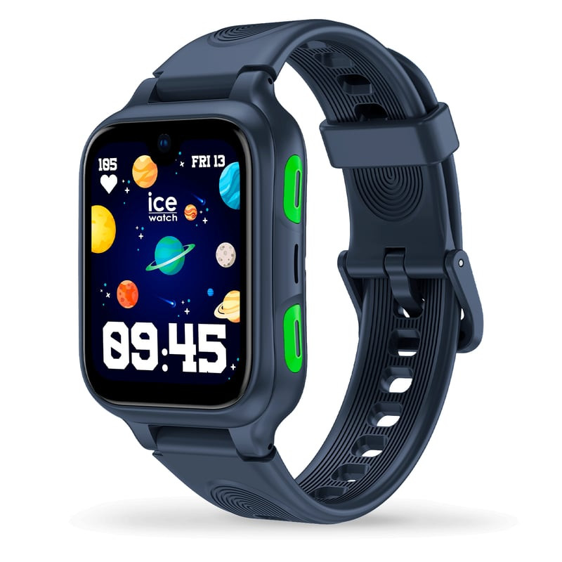 Montre Connectée ICE WATCH Collection KIDS 4G 2.0 Bracelet Silicone Bleu, vue packshot.