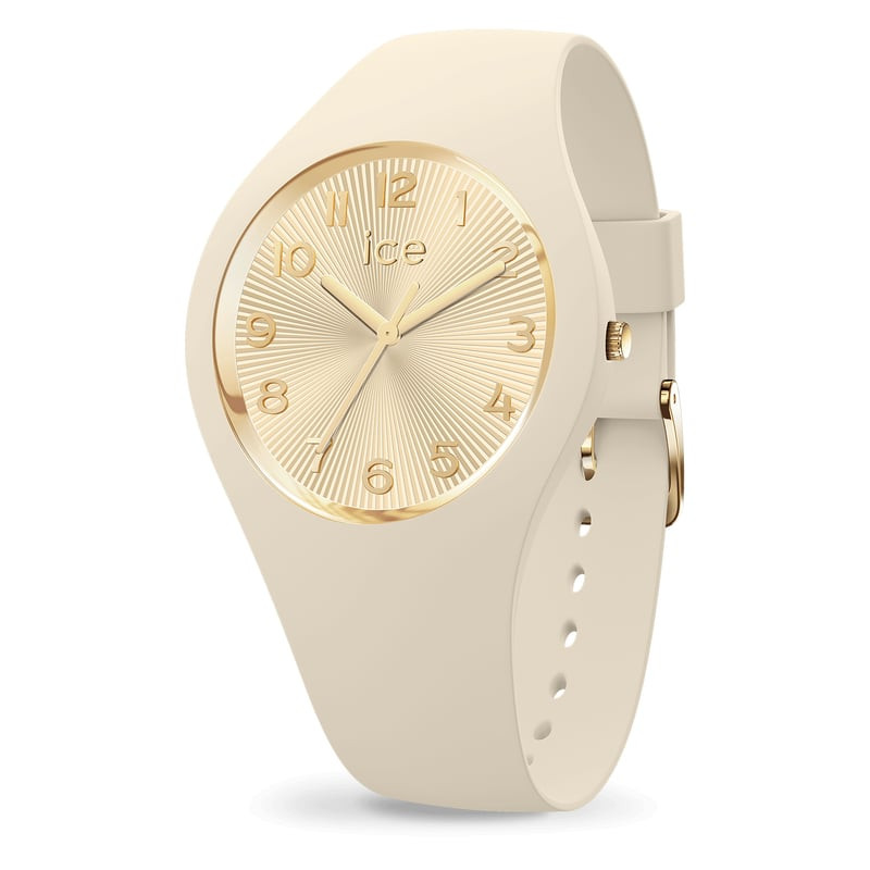 Packshot de la Montre Analogique ICE WATCH Collection Champagne Bracelet Silicone Beige