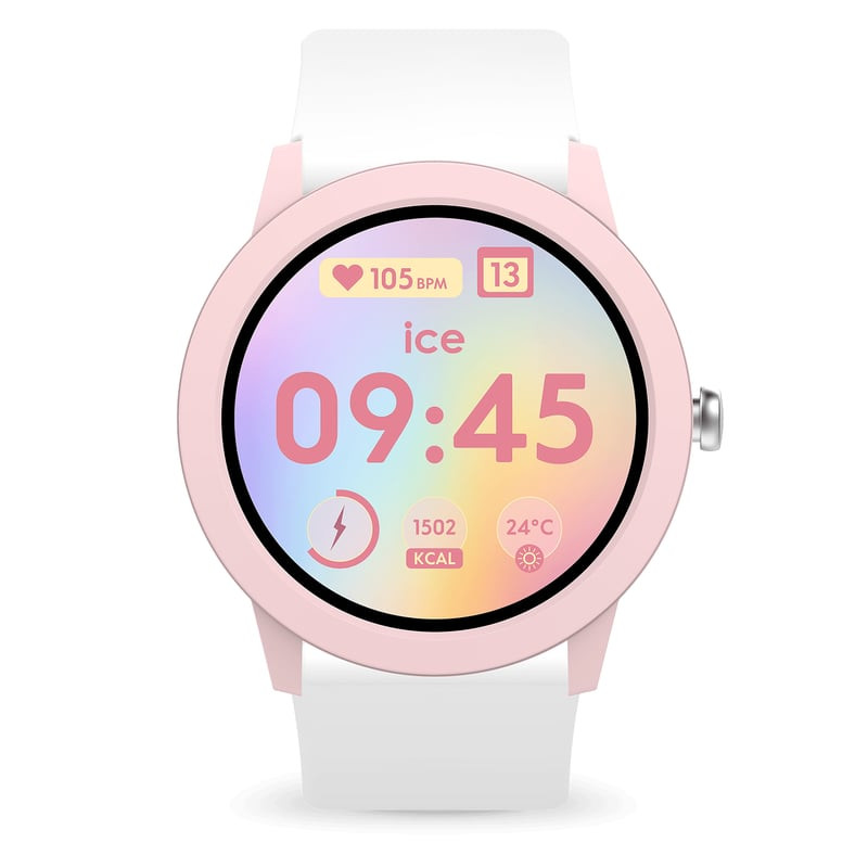 Angle latéral de la montre connectée pour enfants Ice-Watch 2062323 avec profil fin et bracelet en s