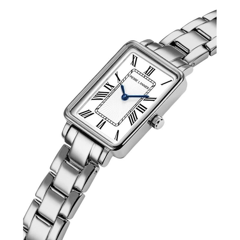 Montre Analogique PIERRE LANNIER Collection Ariane bracelet acier argenté - vue packshot