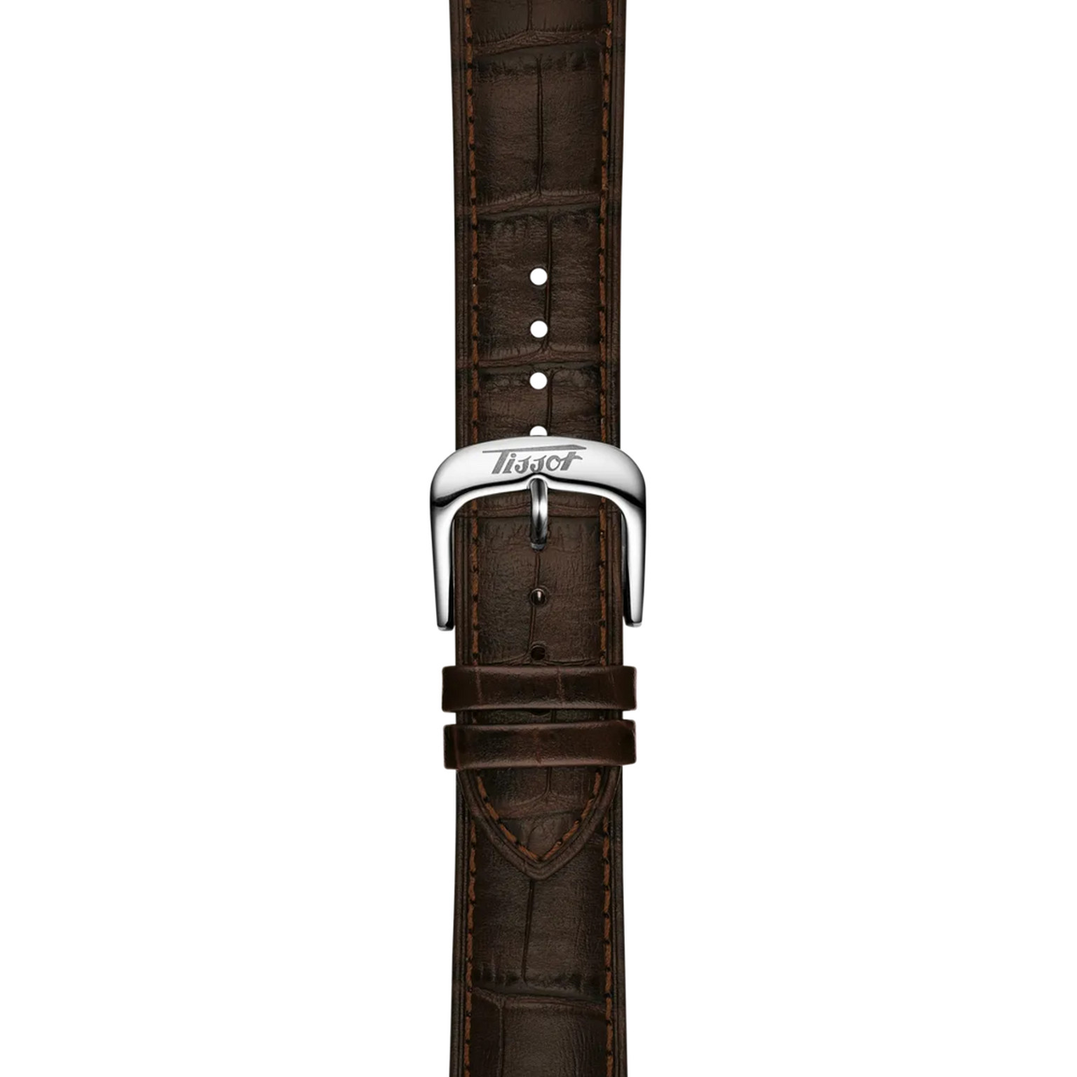 Montre Automatique TISSOT Collection Visodate bracelet cuir marron