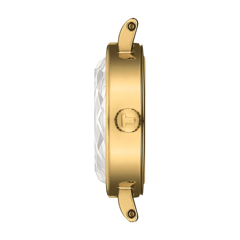Packshot de la Montre Analogique TISSOT Collection Lovely Round bracelet cuir vert