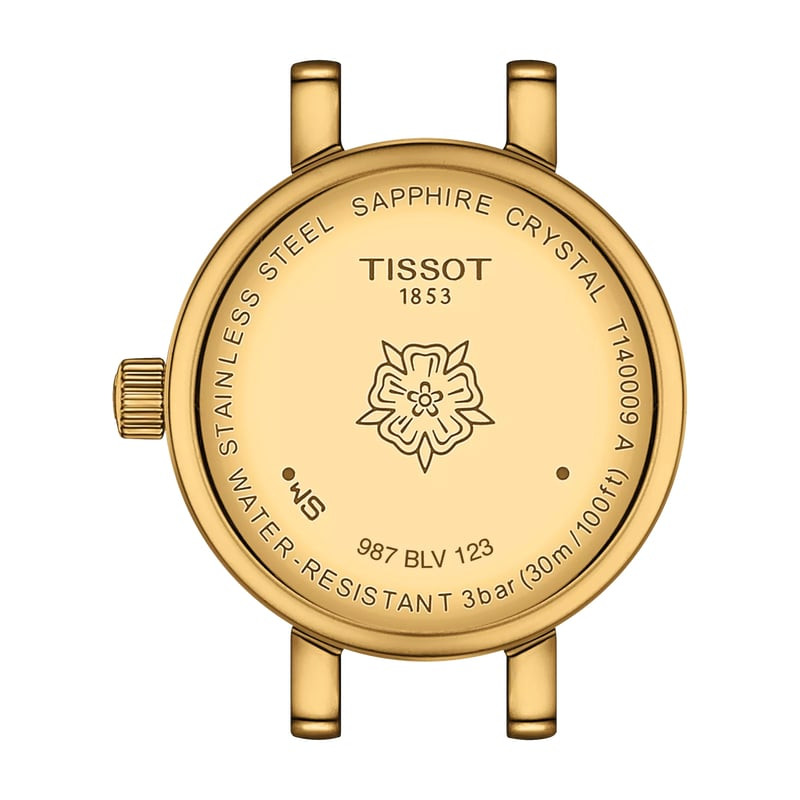Packshot de la Montre Analogique TISSOT Collection Lovely Round bracelet cuir vert