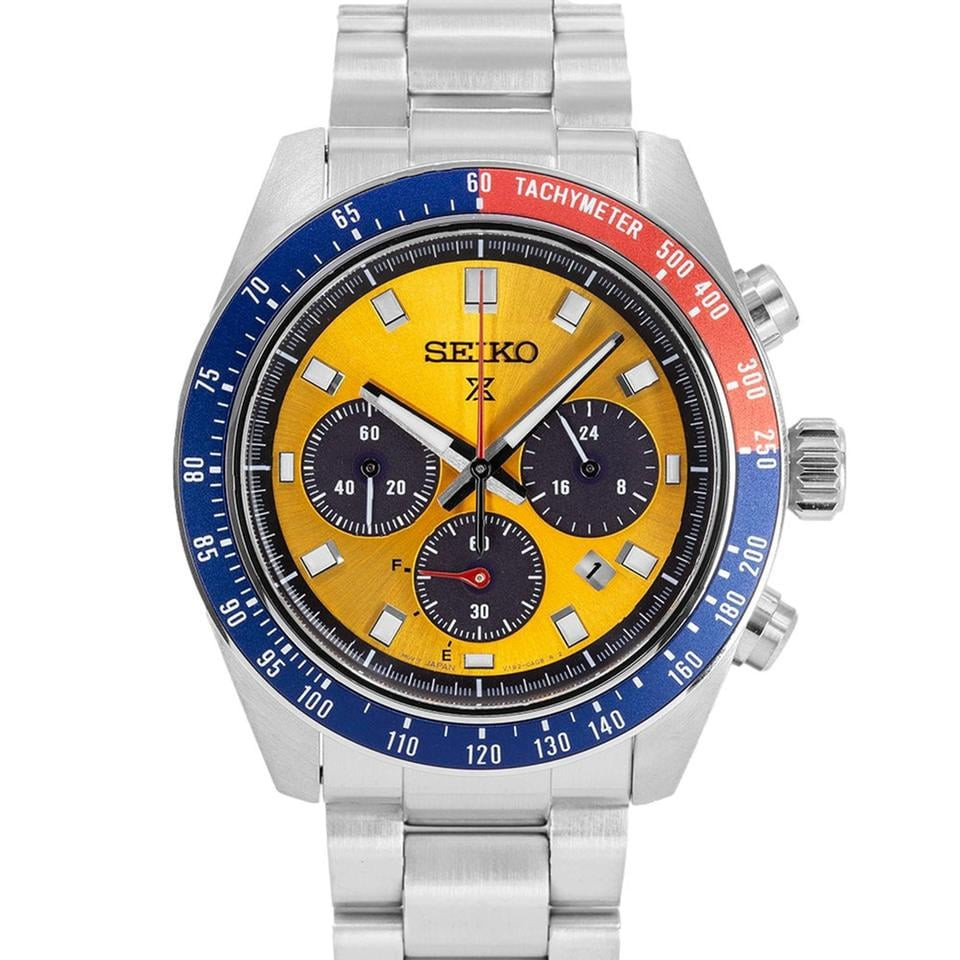 Montre analogique Seiko Collection Prospex Speedtimer Bracelet Acier argenté