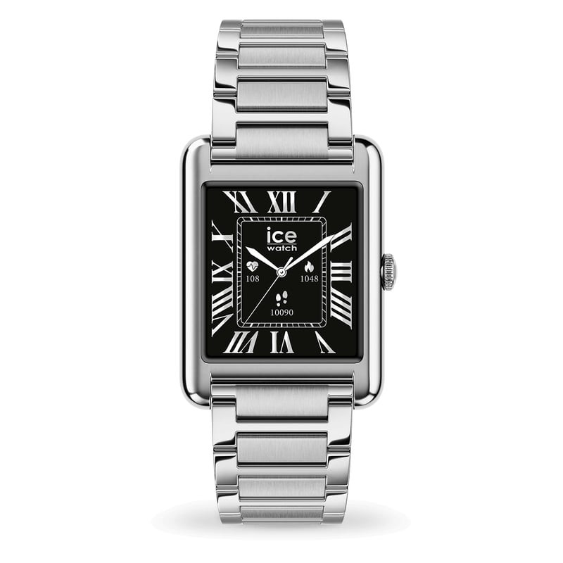 Packshot de la Montre Connectée ICE WATCH Collection TKS 2.0 bracelet acier argent