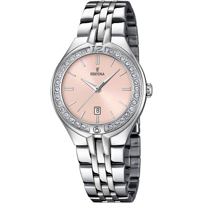 Montre femme analogique Festina Mademoiselle F16867/6 bracelet en acier inoxydable gris - packshot