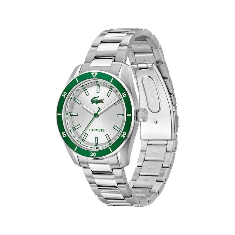 Packshot de la Montre Analogique LACOSTE Collection Boston Bracelet Acier Argent