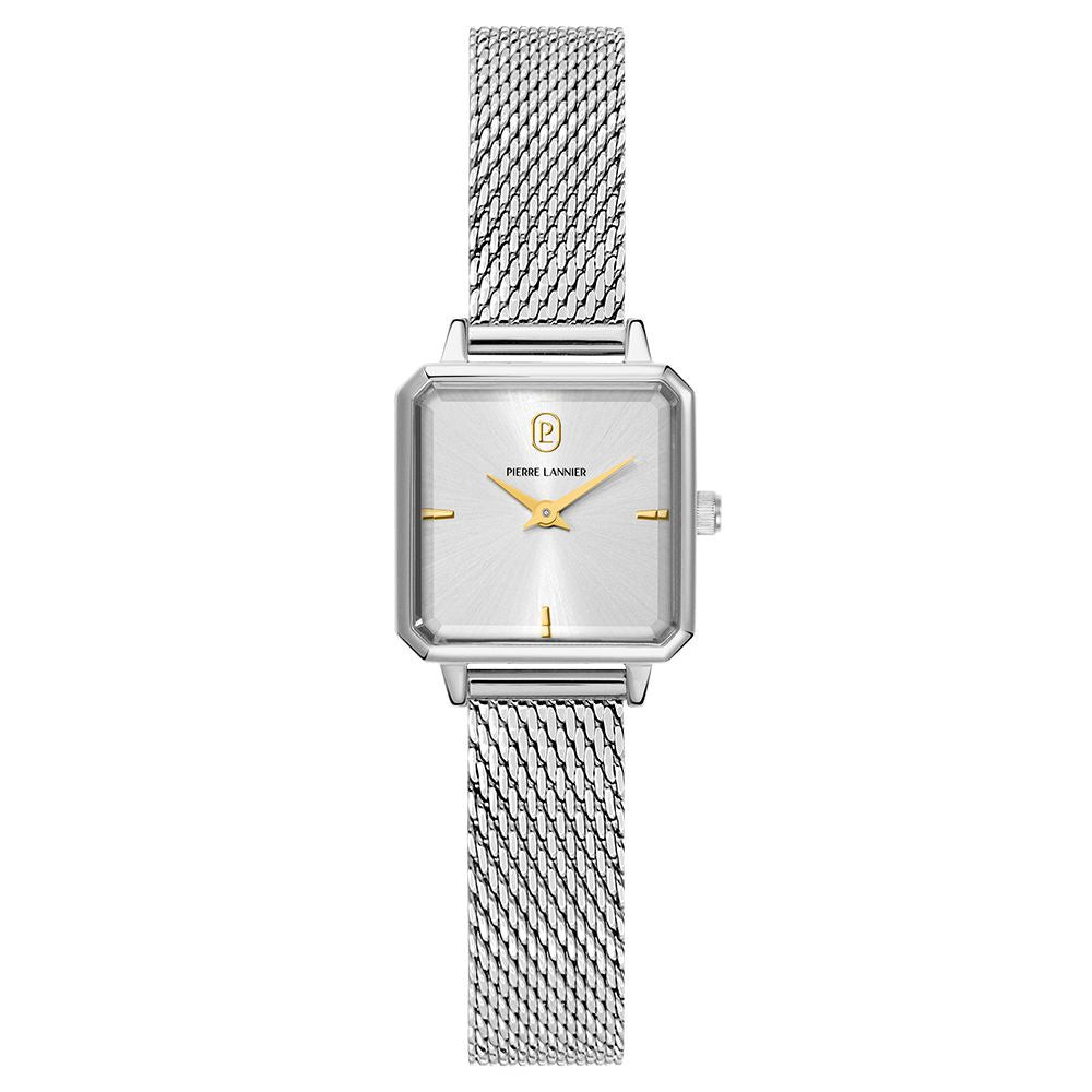 Montre Analogique PIERRE LANNIER Collection LEONOR Bracelet Acier Argenté