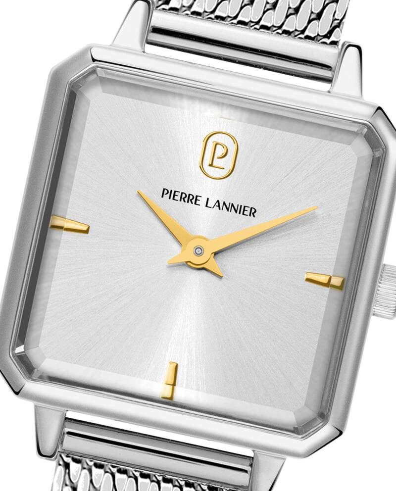 Montre Analogique PIERRE LANNIER Collection LEONOR Bracelet Acier Argenté