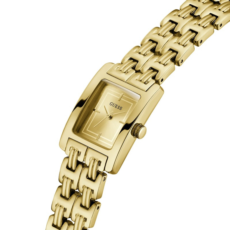 Packshot de la Montre Analogique GUESS Collection Cove bracelet acier doré