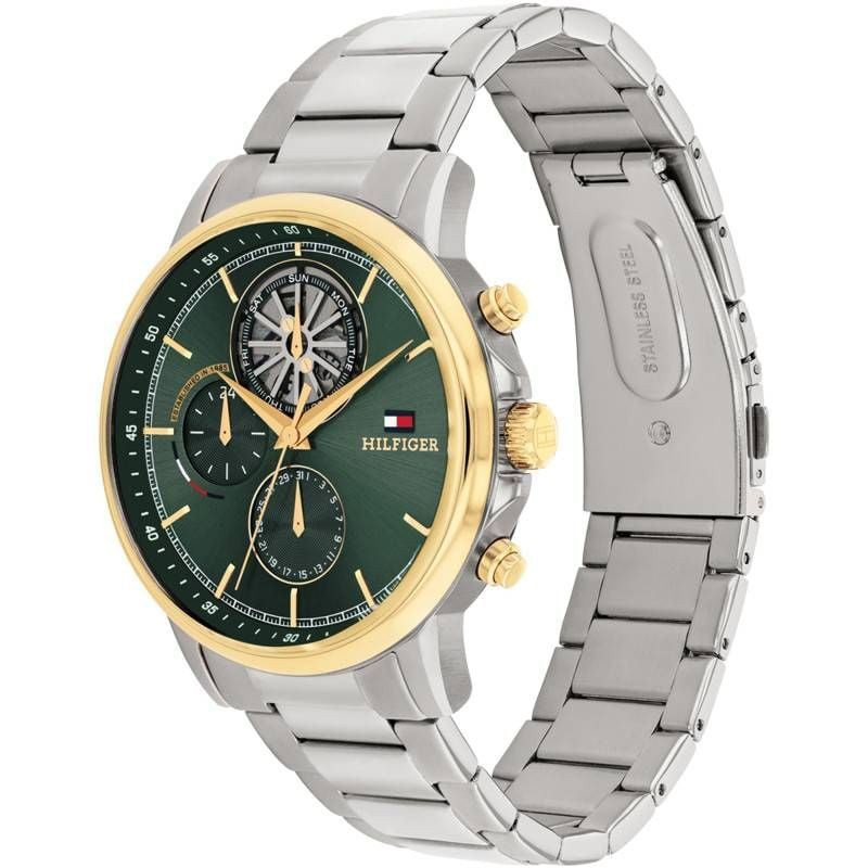 Montre Analogique Tommy Hilfiger Collection Stewart bracelet Acier Argent en packshot