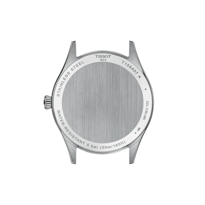 Détail de la Montre Automatique TISSOT Collection Classic Dream Bracelet Acier Gris