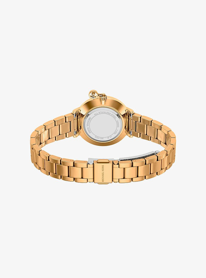 Montre Analogique Michael Kors Collection Pyper bracelet acier doré
